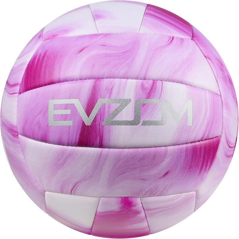 EVZOM Super Soft Volleyball Beach Volleyball Official Size 5 for Outdoor/Indoor/Pool/Gym/Training Premium Volleyballs Equipment Durability Stability Sports Ball - Image 1